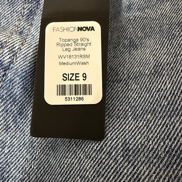 Fashion Nova Light Blue High Rise Jeans - Picture 4 of 6